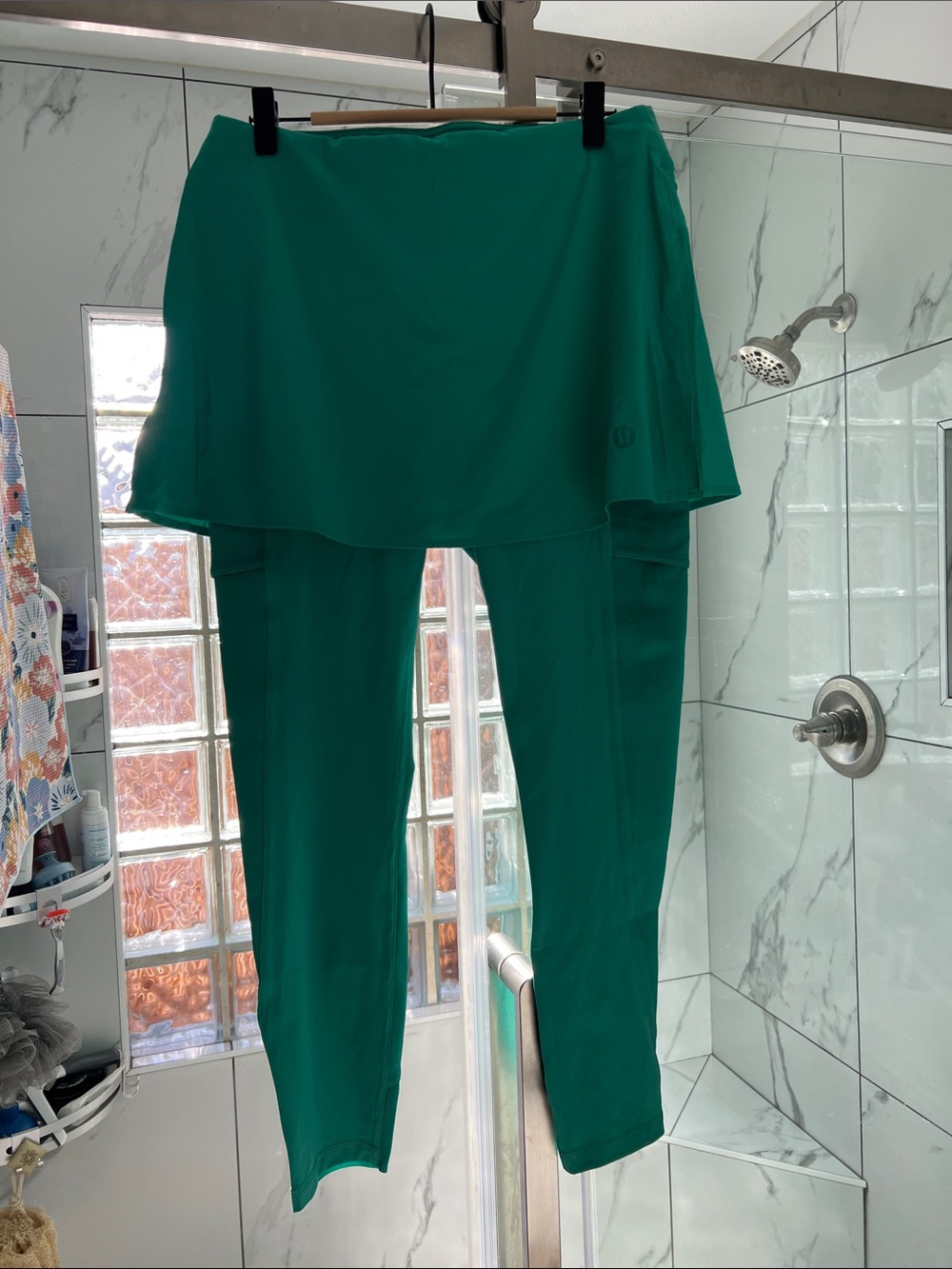lululemon athletica Teal Green Skirted Leggings - Women's Active Pants